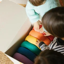 Stapelstein Jeu de motricité Original rainbow classic (6 blocs)