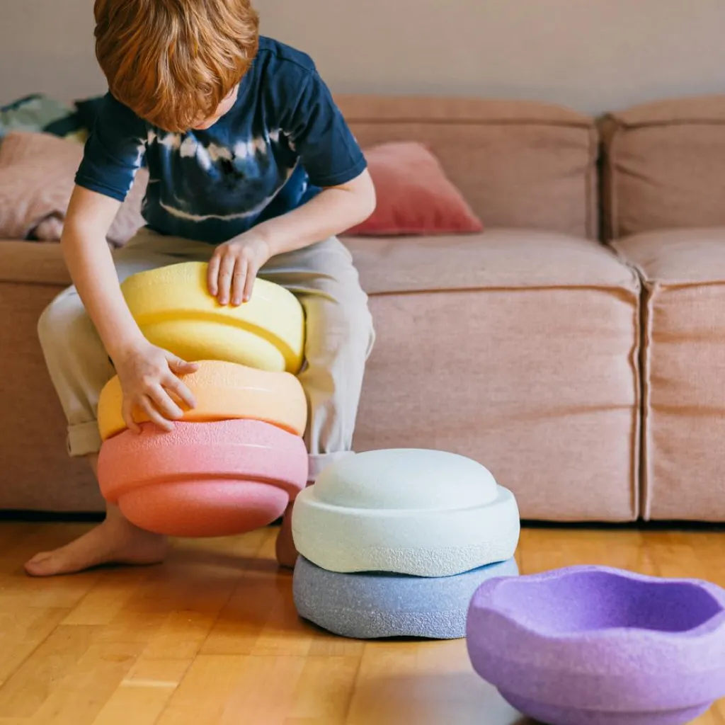 Online Jeu de motricité Original rainbow pastel (6 blocs) Parcours De Motricité