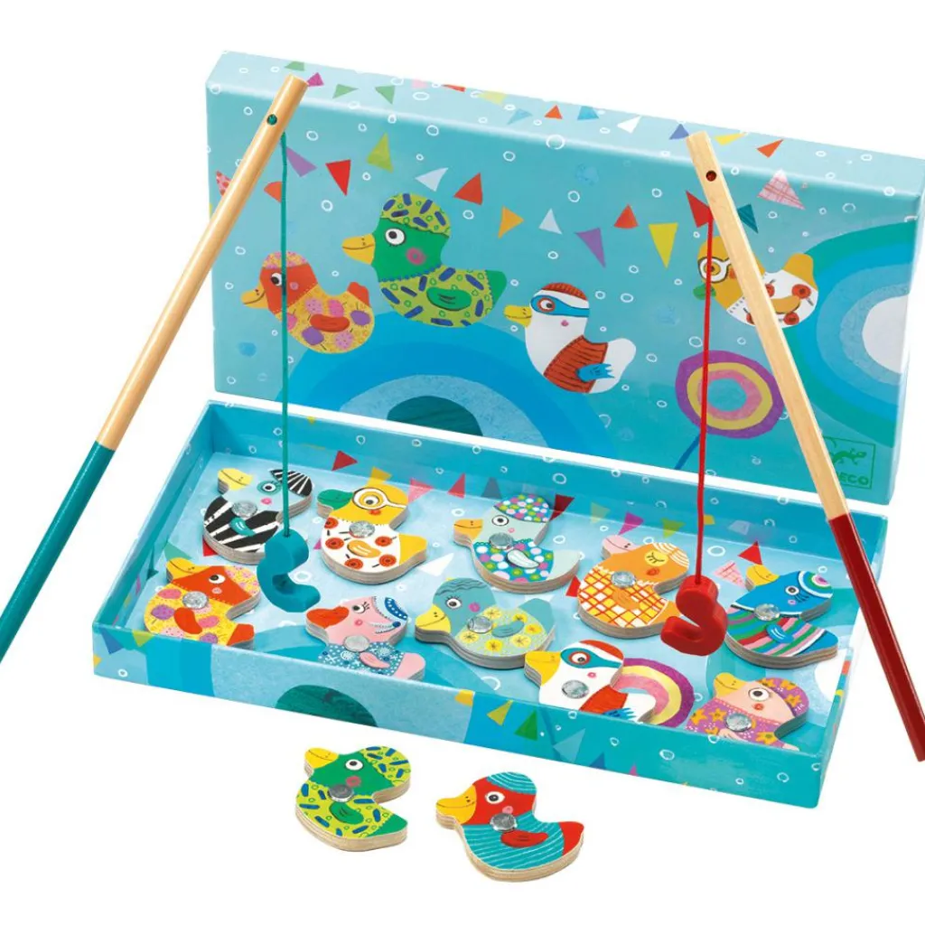 Djeco Jeu de pêche aux canards magnétique
