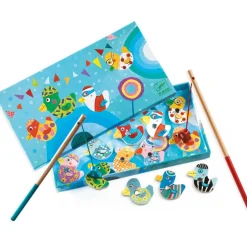 Djeco Jeu de pêche aux canards magnétique
