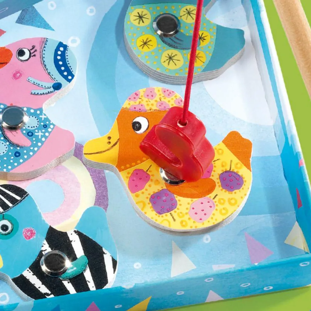 Djeco Jeu de pêche aux canards magnétique