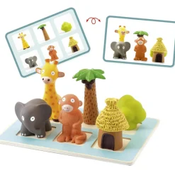 Jeu de repérage dans l'espace Eduludo Spacio Apprentissage Du Temps Et Quotidien