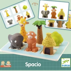 Jeu de repérage dans l'espace Eduludo Spacio Apprentissage Du Temps Et Quotidien