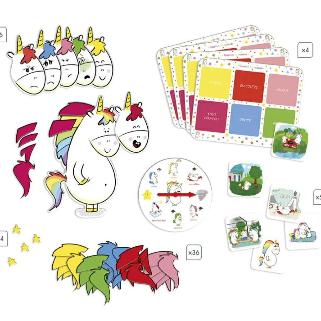 Clearance Jeu de société Mes émotions Gaston la licorne Jeu De Société