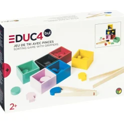 New Jeu de tri en bois avec pinces Jeu De Motricité Fine