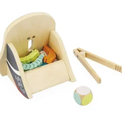 Janod Jeu des couleurs Pic Pic et chenilles en bois WWF