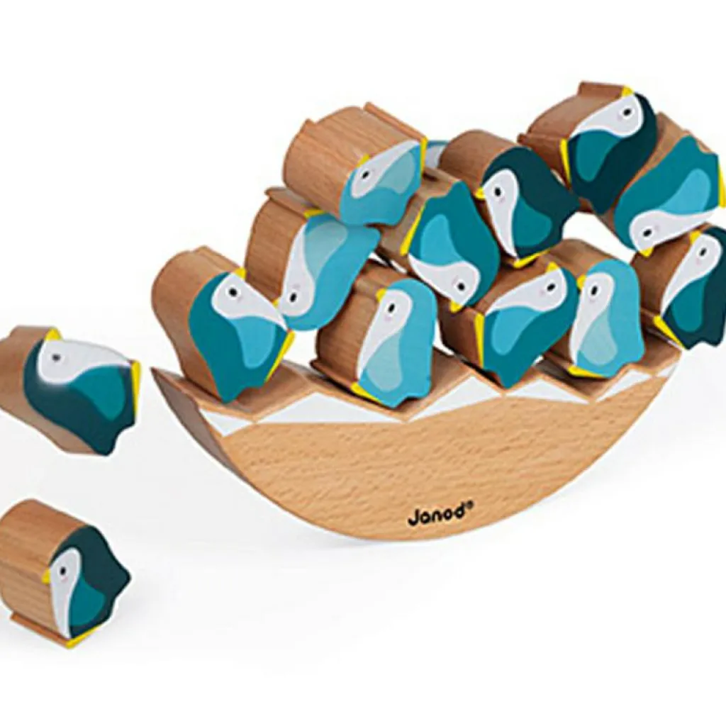 Janod Jeu d'équilibre Basculo Manchots WWF
