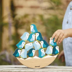 Janod Jeu d'équilibre Basculo Manchots WWF