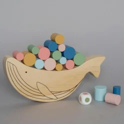 Jabadabado Jeu d'équilibre en bois baleine