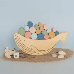 Jabadabado Jeu d'équilibre en bois baleine