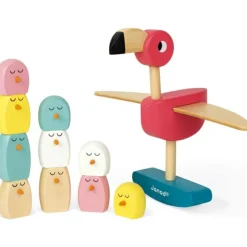 Hot Jeu d’équilibre Flamant rose Zigolos (26 cm) Jeu D'Adresse