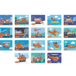 Jeu magnétique Magneti'book Pompiers Jeu Magnétique