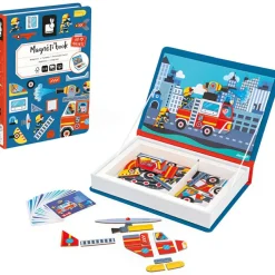 Jeu magnétique Magneti'book Pompiers Jeu Magnétique