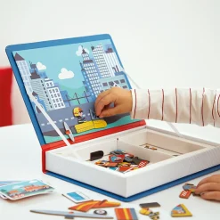 Jeu magnétique Magneti'book Pompiers Jeu Magnétique