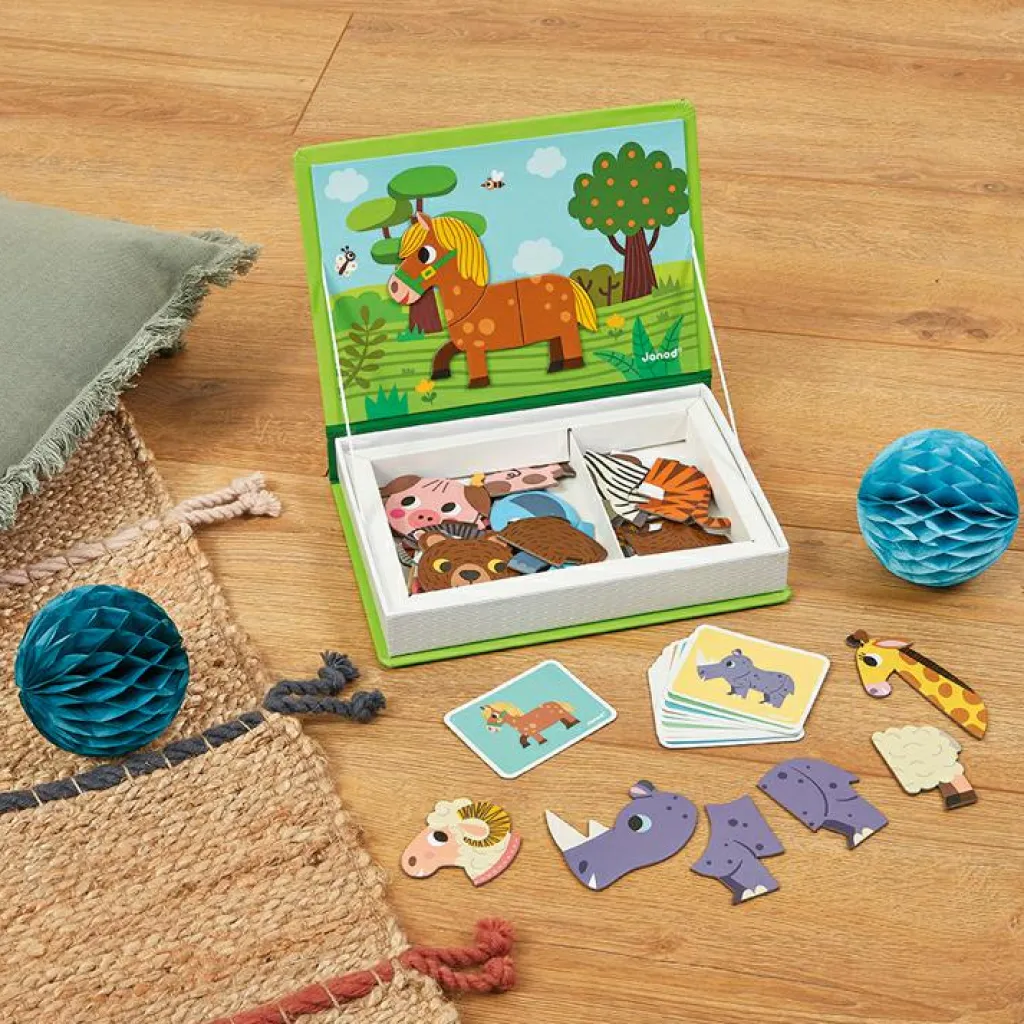 Janod Jeu magnétique Magneti'Book Animaux