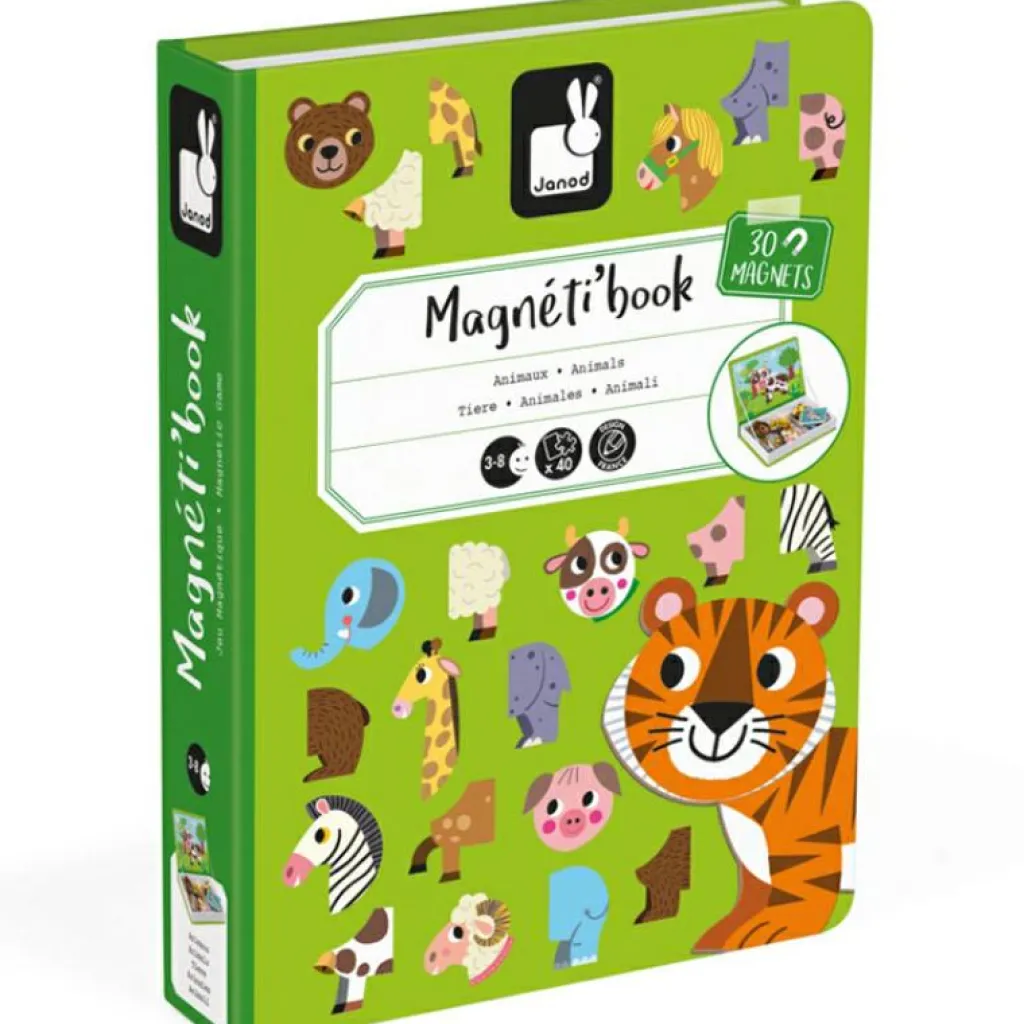 Janod Jeu magnétique Magneti'Book Animaux