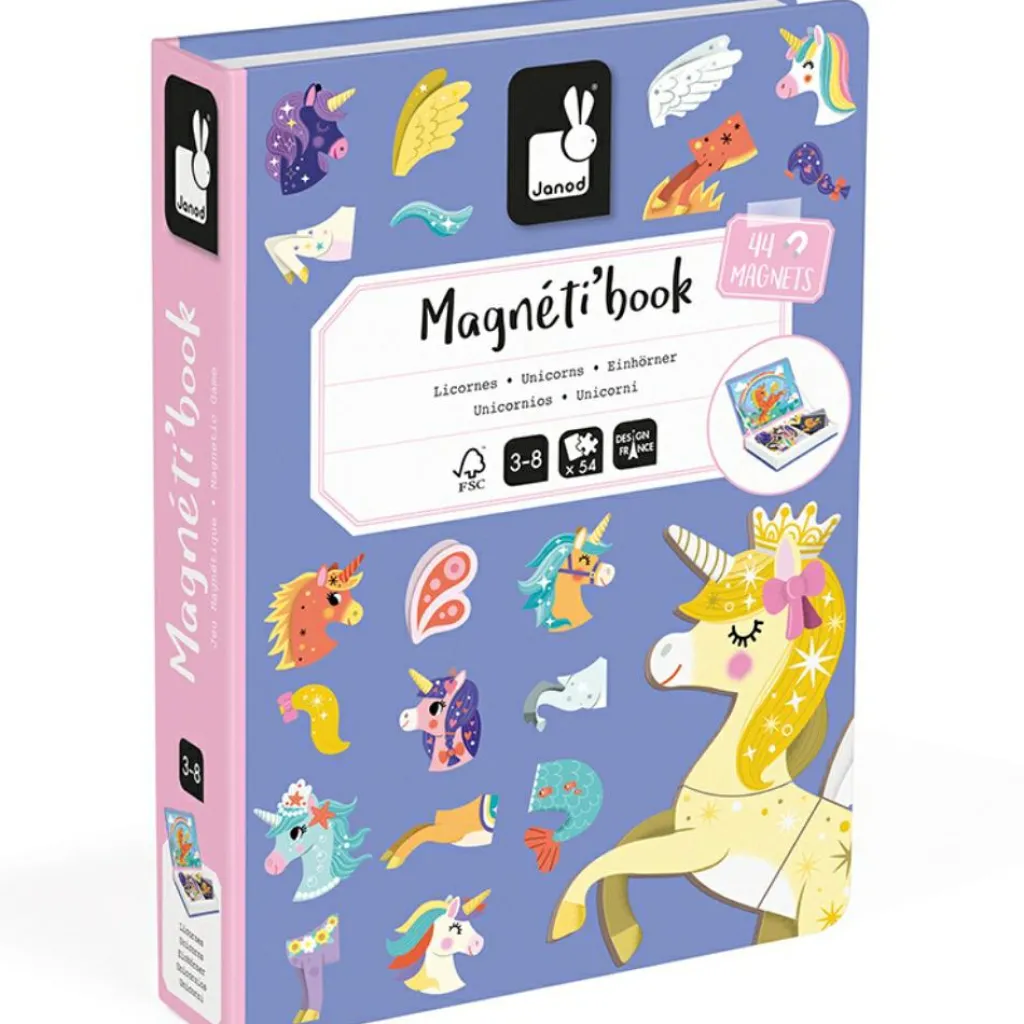 Janod Jeu magnétique Magneti'book Licornes