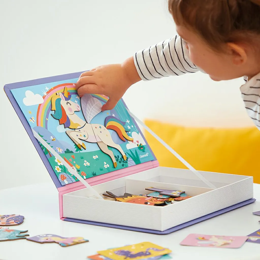 Janod Jeu magnétique Magneti'book Licornes