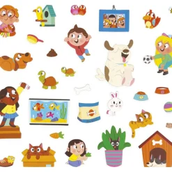 Janod Jeu magnétique Magneti'stories Les animaux domestiques