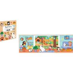 Janod Jeu magnétique Magneti'stories Les animaux domestiques