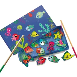 Djeco Jeu magnétique Pêche colorée