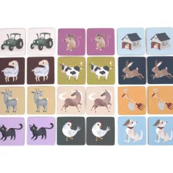 Outlet Jeu Memory Animaux de la ferme (24 pièces) Jeu De Société