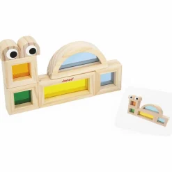 Janod Jeu sensoriel Blocs translucides (18 pièces)