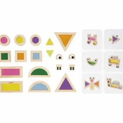 Janod Jeu sensoriel Blocs translucides (18 pièces)