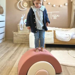 Discount Jeux en mousse Milo arc-en-ciel bois de rose, milk, nude (3 blocs) Parcours De Motricité