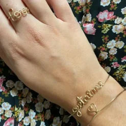 Best Jonc Je t'aime S (goldfilled jaune 14 carats) Bracelet Maman