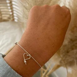 Discount Jonc Lovely Hoop S-M (argent massif 925) Bracelet Maman