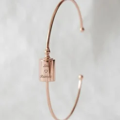 Mon Petit Poids Jonc personnalisable (plaqué or rose)