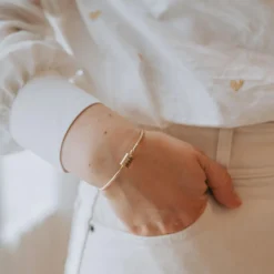 Outlet Jonc personnalisable (argent rhodié) Bracelet Maman