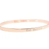 Jonc personnalisable (plaqué or rose) Bracelet Maman
