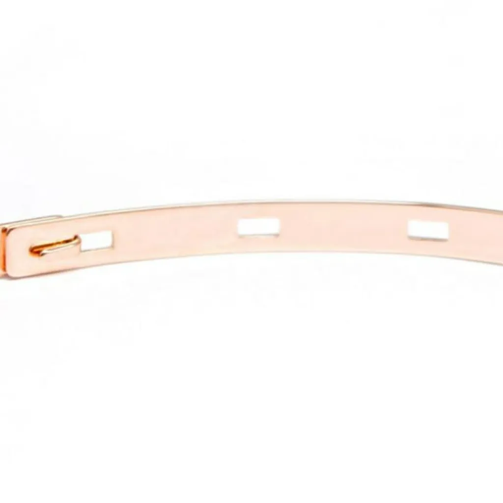 Jonc personnalisable (plaqué or rose) Bracelet Maman