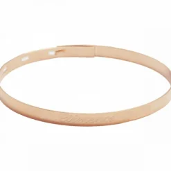 Jonc personnalisable (plaqué or rose) Bracelet Maman