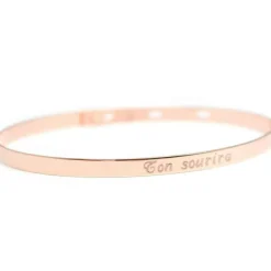 Enfant Petits trésors Jonc pour enfant personnalisable (plaqué or rose)