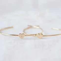 Mon Petit Poids Jonc Simone en plaqué or jaune (personnalisable)