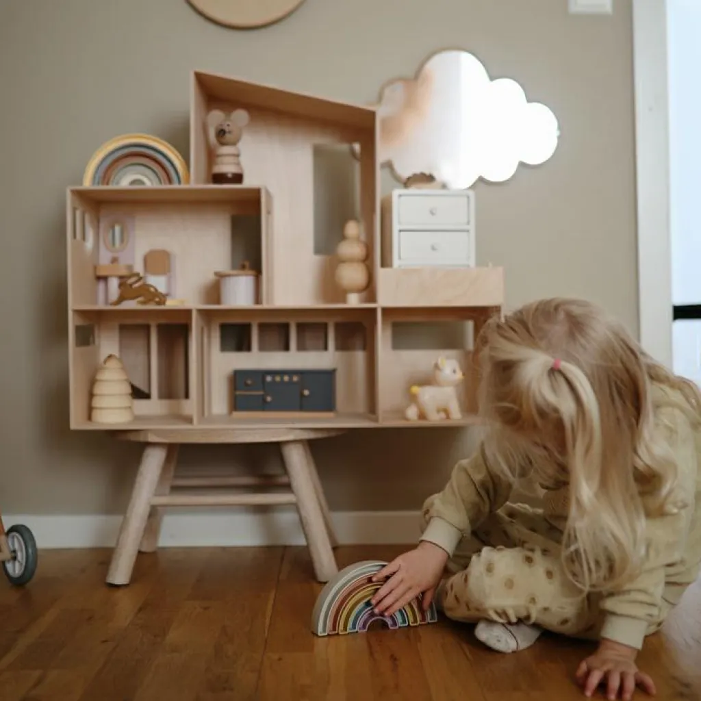 Mushie Jouet à empiler Arc-en-ciel Sol