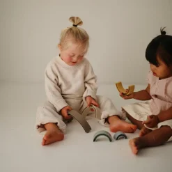 Mushie Jouet à empiler Arc-en-ciel Sol