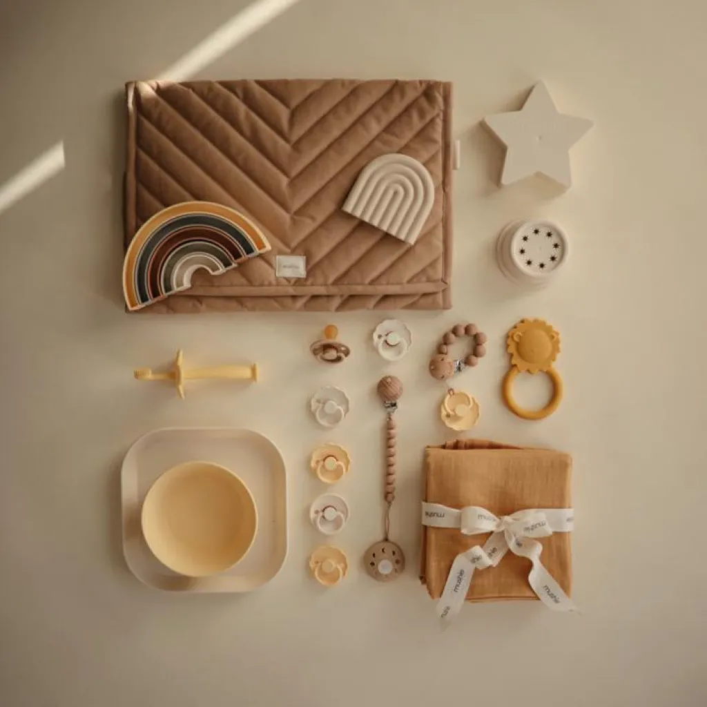 Mushie Jouet à empiler Arc-en-ciel Sol