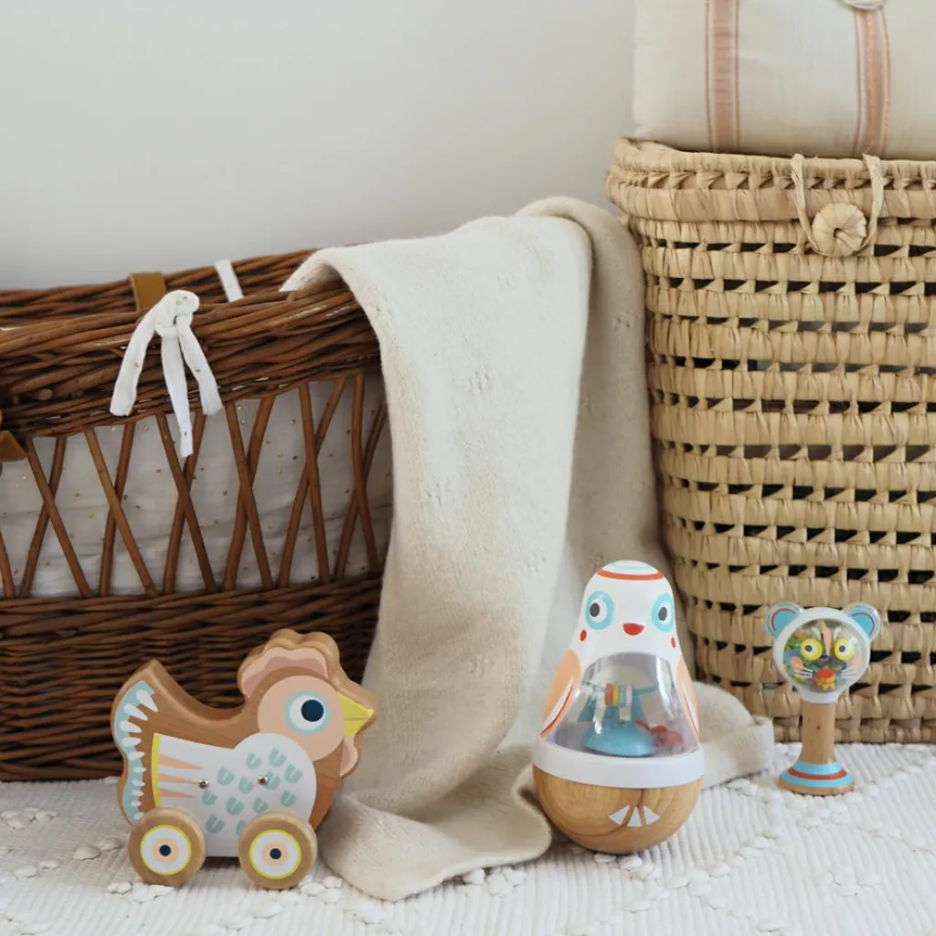 Djeco Jouet à rouler Baby Blanc Sing