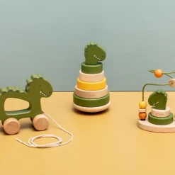 Trixie Jouet à tirer en bois Mr. Dino