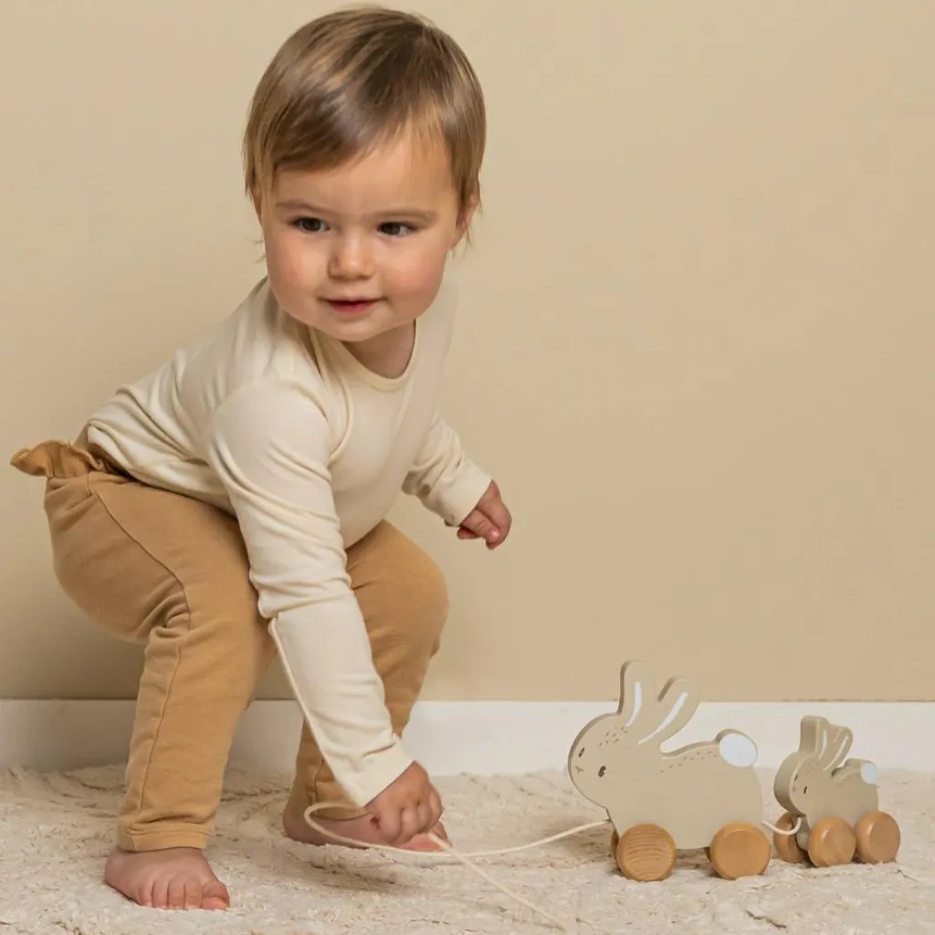 New Jouet à tirer Lapin Baby bunny Jouet À Tirer / Pousser