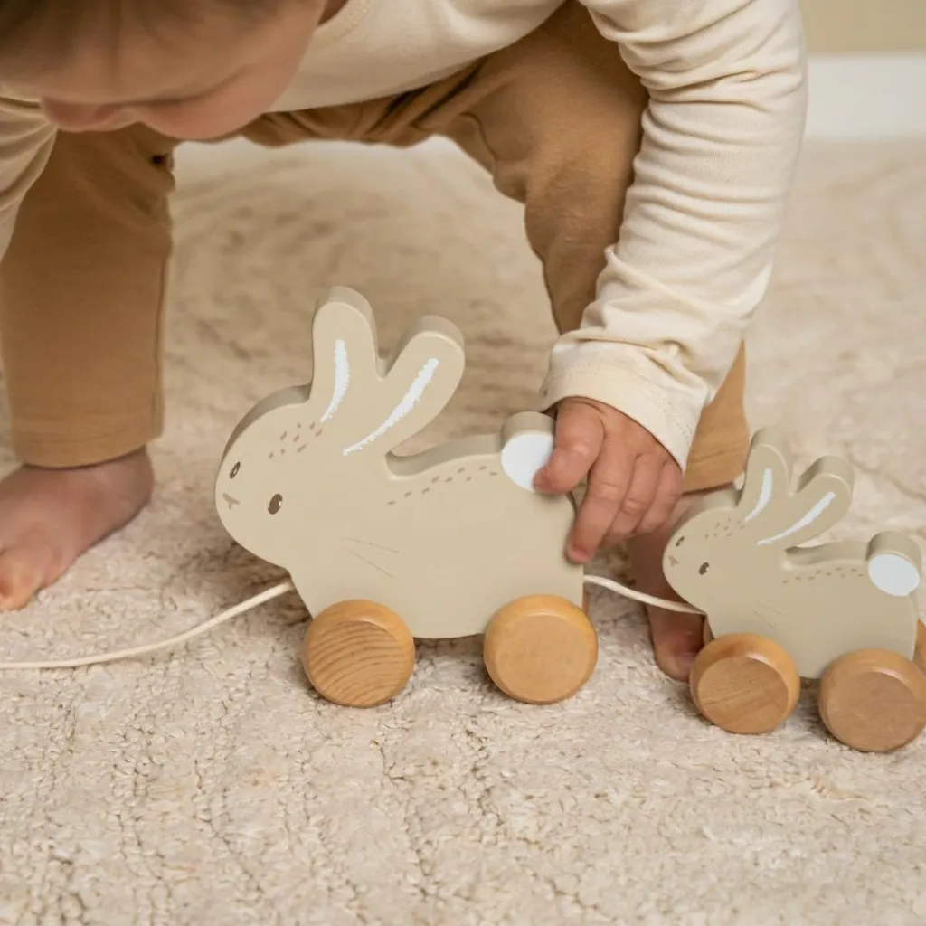 New Jouet à tirer Lapin Baby bunny Jouet À Tirer / Pousser