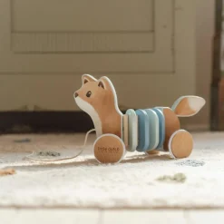 New Jouet à tirer renard en bois FSC Forest Friends Jouet À Tirer / Pousser
