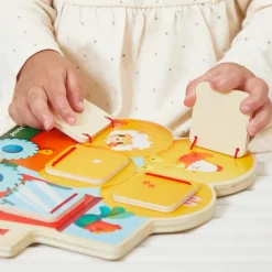 Janod Jouet Cache-cache Tracteur Ferme