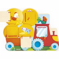 Janod Jouet Cache-cache Tracteur Ferme
