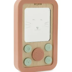 Trixie Jouet d'activités téléphone en silicone et bois Mrs. Cat