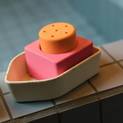 Sale Jouet de bain bateau en caoutchouc orange Jouet De Bain